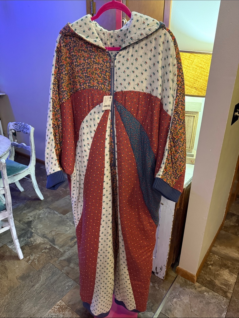 Free People Morning Star Quilted Jumpsuit XS NWT HTF DISCONTINUED - Picture 5 of 10
